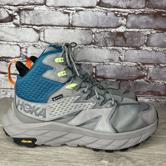 COPY - COPY - Hoka One Anacapa Mid GTX Gray Blue Hiking Boots 1122018-SBCRL Men… - Picture 7 of 16